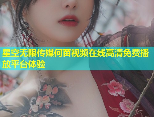 星空无限传媒何苗视频在线高清免费播放平台体验